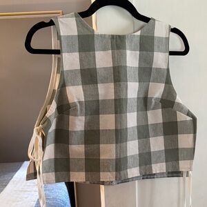 Checkered Sleeveless Top